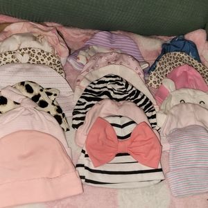 Baby hats and bows